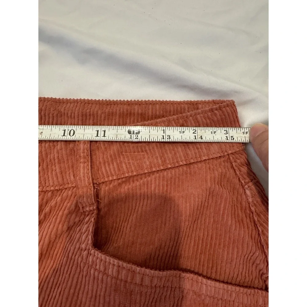 Free People Womens Sz 0/4 Corduroy Mini‎ Skirt Orange70s Retro Cottagecore Indie
